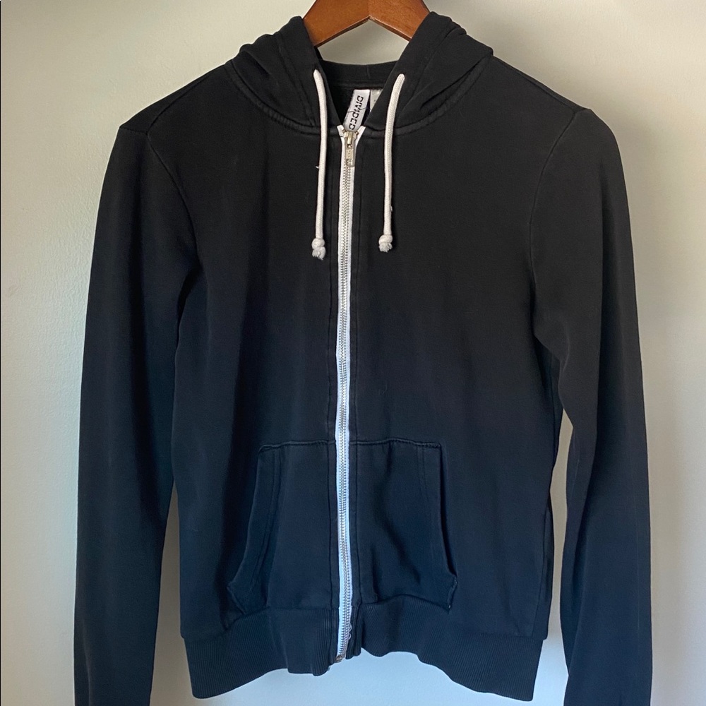 Black Zip Up Hoodie!